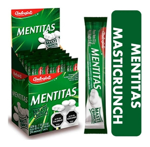 Caramelo Mentitas Masticrunch (display De 24 Un)