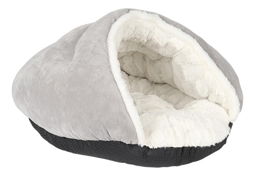 Mascota Gato Cama For Dormir Lindo Invierno Suave Gris