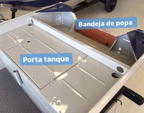 Imagem 10 de 16 de Barco De Aluminio Petybrazil Pety 600 Pro (somente O Casco)