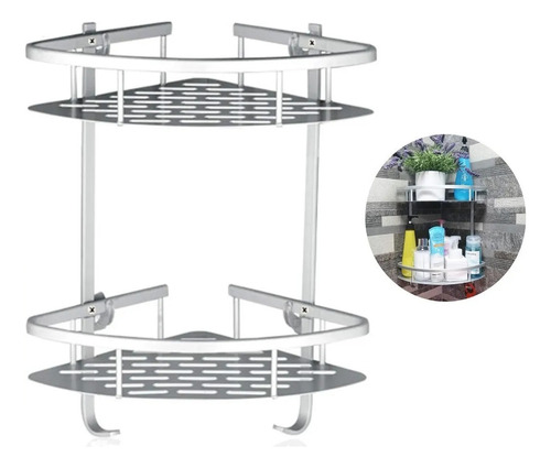 Estante Triangular De Aluminio, El Baño Ahorra Espacio