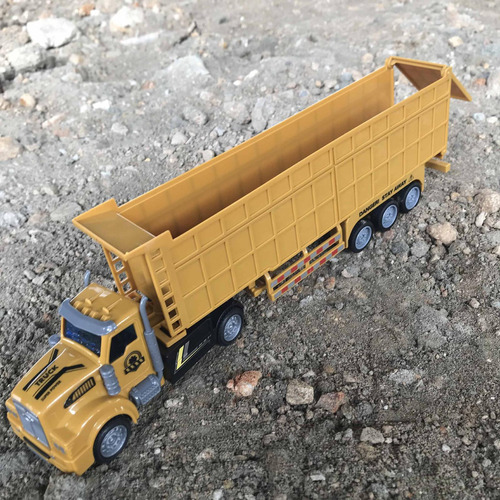 Camión Transportador De Juguete De 33 Centímetros Amarillo