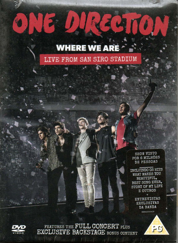 Dvd One Direction Where We Are Live From San Siro Stadium