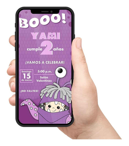 Invitación Digital Boo Monsters Inc