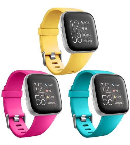 3 Mallas Large P/ Reloj Fitbit Versa, 2, Lite Color Img Mtr