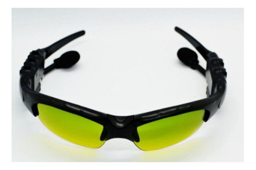 Gafas De Sol Con Auriculares Bluetooth Lente Verde Armazón Negro