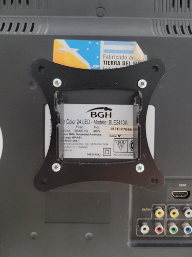 Televisión Bgh Color 24 Led (Usado)