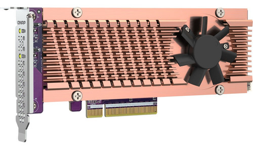 Placa De Expansion Dual-m2 Ssd Pcie Gen3 X4 Nvme P/ Pc Qnap