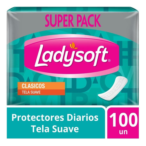 Protector Diario Ladysoft Clásicos Tela Suave 100 Un