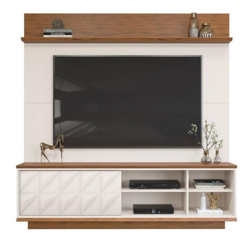 Estante Home TV 65 Pol 180 cm 27537 Off White Freijo DJ Moveis