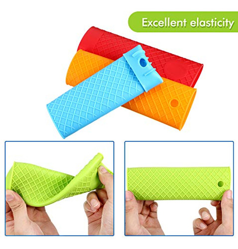 Soporte De Silicona Con Mango Caliente, 5 Piezas, Funda De G