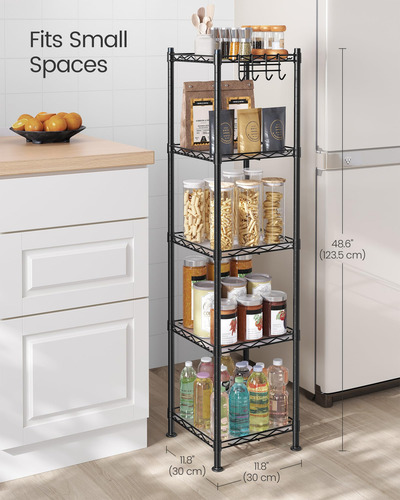 Estante De Almacenamiento Songmics De 5 Niveles Para Baño Co