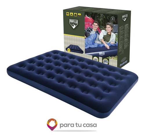Carpa 4 Personas + Colchon 2 Plazas + Inflador + 2 Almohadas