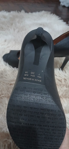 Sapato Peep Toe Luz Da Lua 36 Preto 36