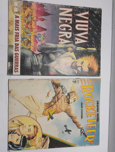 Gibi Hq Graphic Novel Viuva Negra E Rocketeer Detalhes Na Descrição (Usado)