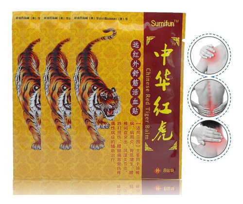 Parche Para El Dolor Corporal, Medicina Herbaria China, 80 P