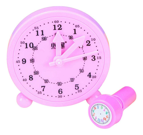 Reloj Educativo Para Niños, Juego De Modelos De Reloj Rosa