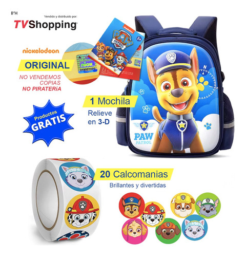 Mochila Paw Patrol Skye Y Chase