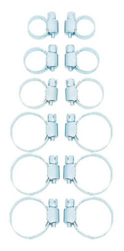 Imagen 1 de 6 de Juego De Abrazaderas 12 Pcs 8 Mm - 27 Mm