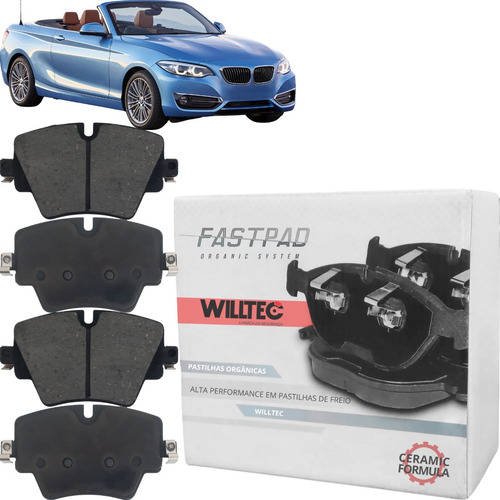 Pastilha Freio Diant Willtec Serie 1/2/3/5/x1/x2/x3 Clubman