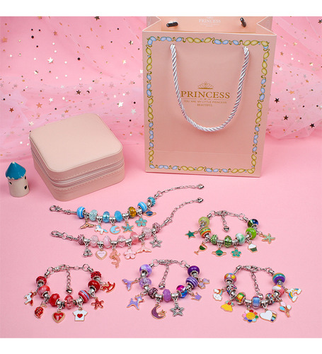 Set Para Hacer Pulseras Diy Charm Con Caja