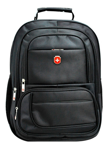 Mochila Para Notebook Executiva Swissland Ys28047 Em Nylon Cor Preto