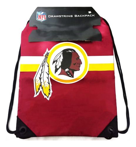 Mochila Ligera Con Cordon Foco  Nfl Redskins