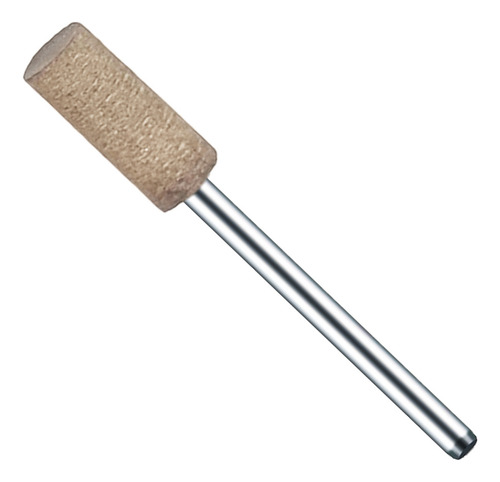 Kit 3 Ponta Montada 6mm Couro Haste 3mm Para Micro Retíficas