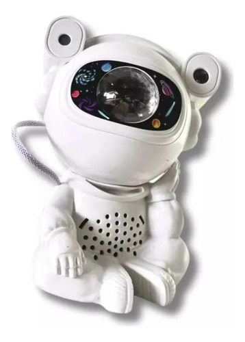 Proyector Astronauta 4 En 1: Bluetooth, Estrellas Y Nebulosa Blanco