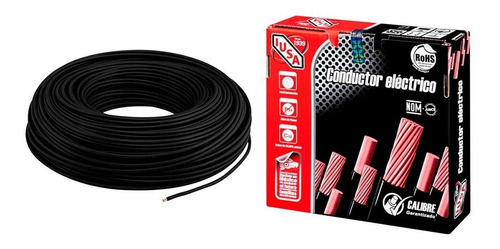 Imagen 3 de 4 de Cable Calibre 10 Thw-ls / Thhw-ls 100 M Negro Iusa