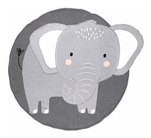 Alfombra Infantil Elefante Gris