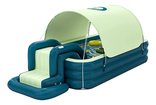 Tobogán Inflable Para Piscina Centro De Juego Piscina Jardín