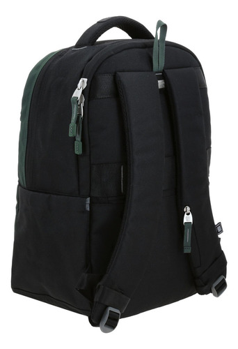 Mochila Grande Chenson Juvenil 1818 Wayne Portalaptop Verde Verde Oscuro Liso