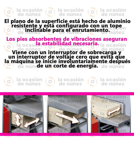 Imagen 4 de 7 de Cepilladora Banco Einhell Tc-sp 204 Cepillo Garlopa + Regalo