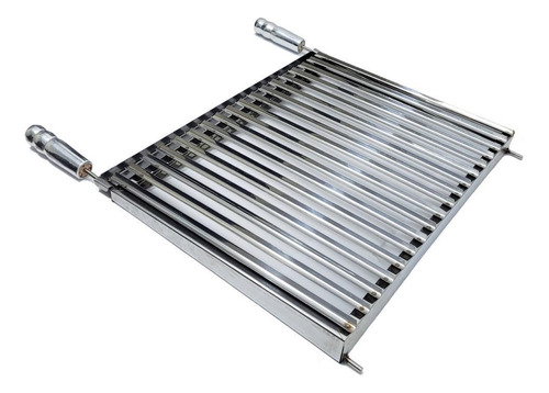 Grelha Argentina Para Churrasco Parrilla 50x40 Inox Premium