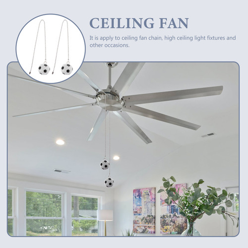 2 Cadenas Para Ventilador De Techo, Creativas Para Fanáticos