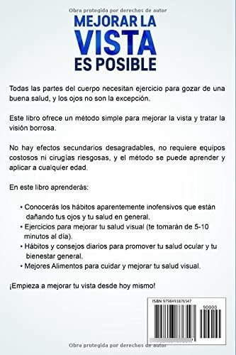 Mejorar La Vista Es Posible Sencillos Habitos Y..., de Evenson, David. Editorial Independently Published en español