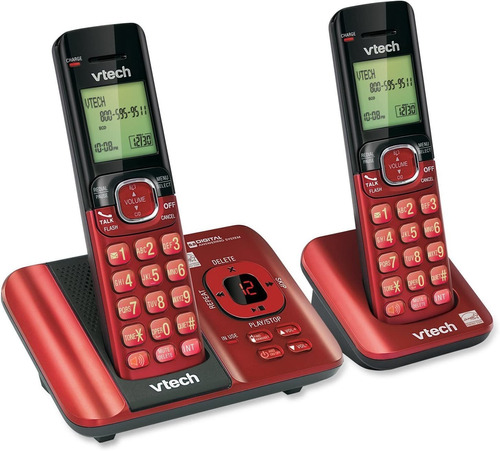 Teléfono Vtech Cs6529-26 Dect 6.0, Inalámbrico, 2 Módulos