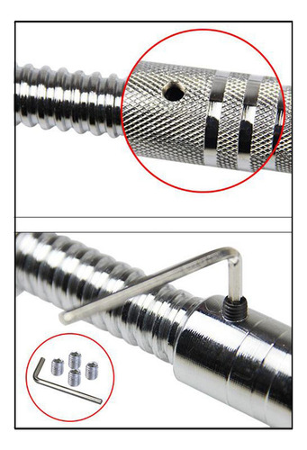 1 Barra De Extensión De Mancuerna Extensor 30 Centimetros