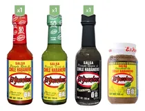 Comprar 3 Salsas Chile Habanero El Yucateco Y 1 Mayakut  120ml C\u002Fu