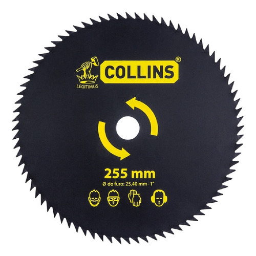 Serra Circular Para Roçadeira Collins 876089 255mm 80 Dentes