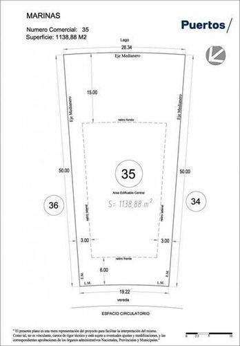 Imagen 16 de 16 de Puertos/ Marinas - Espectacular Lote En Venta Al Lago Central