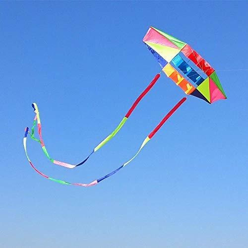 Cometa Mints Colorful Grande Para Adultos Y Niños Con Cola