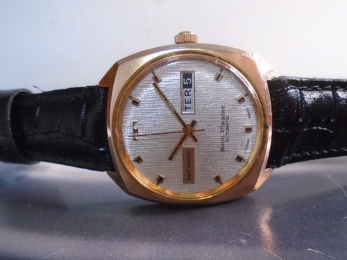 Technos Antigo Slim Master Cal As 1876 Guilhoche Gold Filled