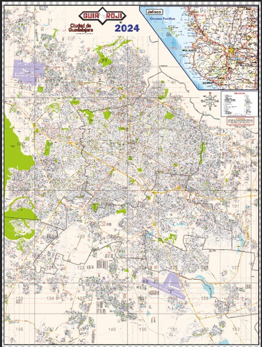 Area Metropolitana Guadalajara / Mapa Mural / Laminado