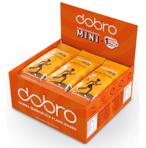 Caixa Barra Energética Mini Dobro Sabor: Caramelo Salteado