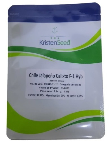 Semilla De Chile Jalapeño Calixto F-1 Híbrido 5000 Semillas