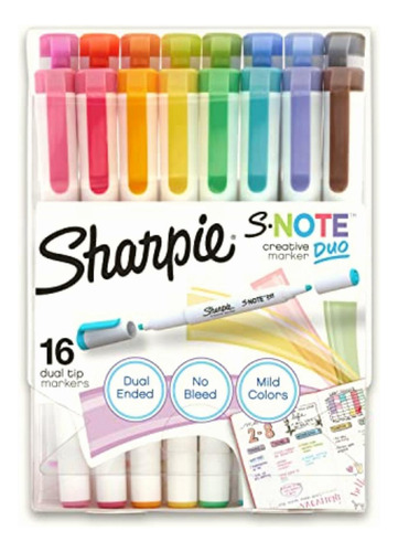 Sharpie S-note Duo Marcadores Creativos De Doble Extremo,