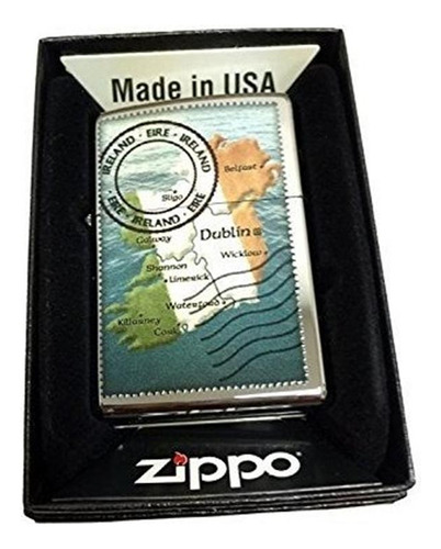Zippo Personalizado Ligero - Irlandés Sello - Alta Regular C
