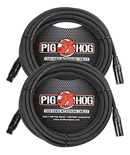 Pig Hog Phm30 Cable De Micrófono Xlr De Alto Rendimiento De 