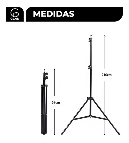Imagen 2 de 7 de Soporte Porta Fondo Infinito 2 X 2.10 Mts Video Fotografía